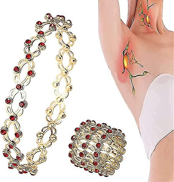 2 In 1 Adjustable Magnetic Therapy Transforming Bracelet Ring, Lymphatic Drainage Magnetic Rings