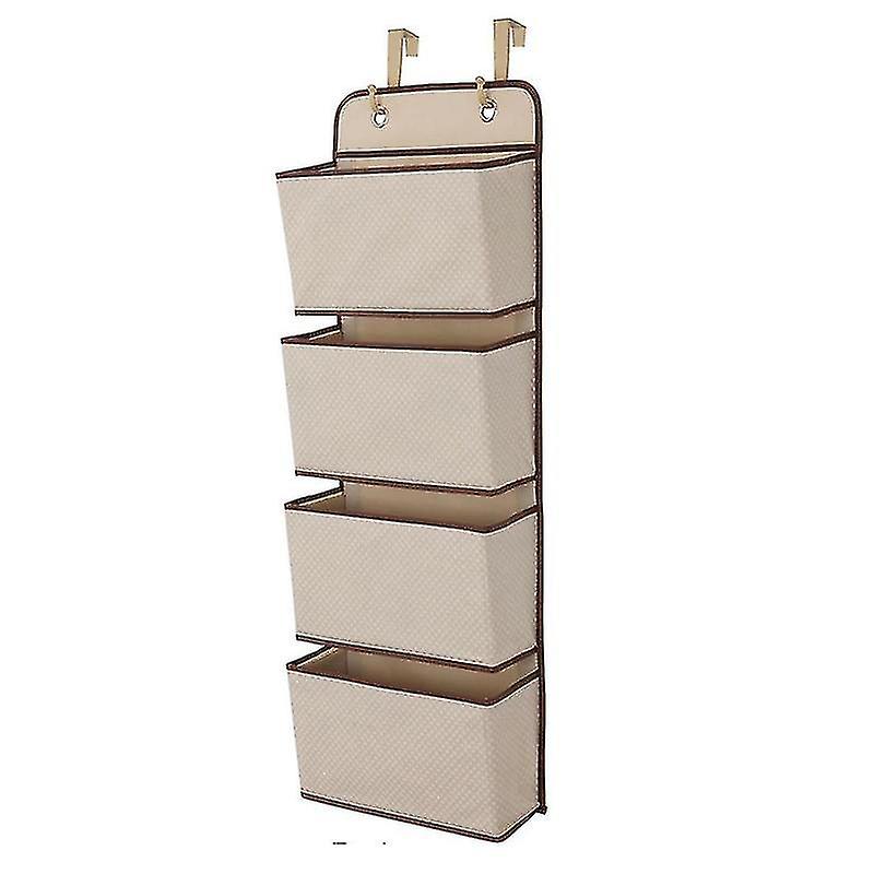 Storage Hanging Bag Multifunctional Wardrobe Non Woven Multi Layer 4 Pocket