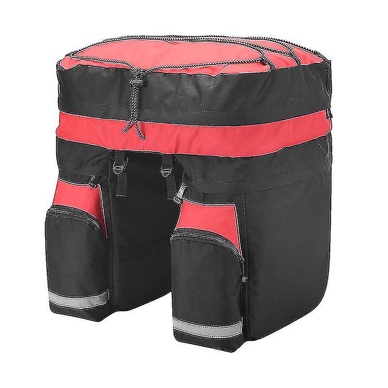 60l Mtb Bicycle Trunk Bag Luggage Pouch Back Seat Double Bread