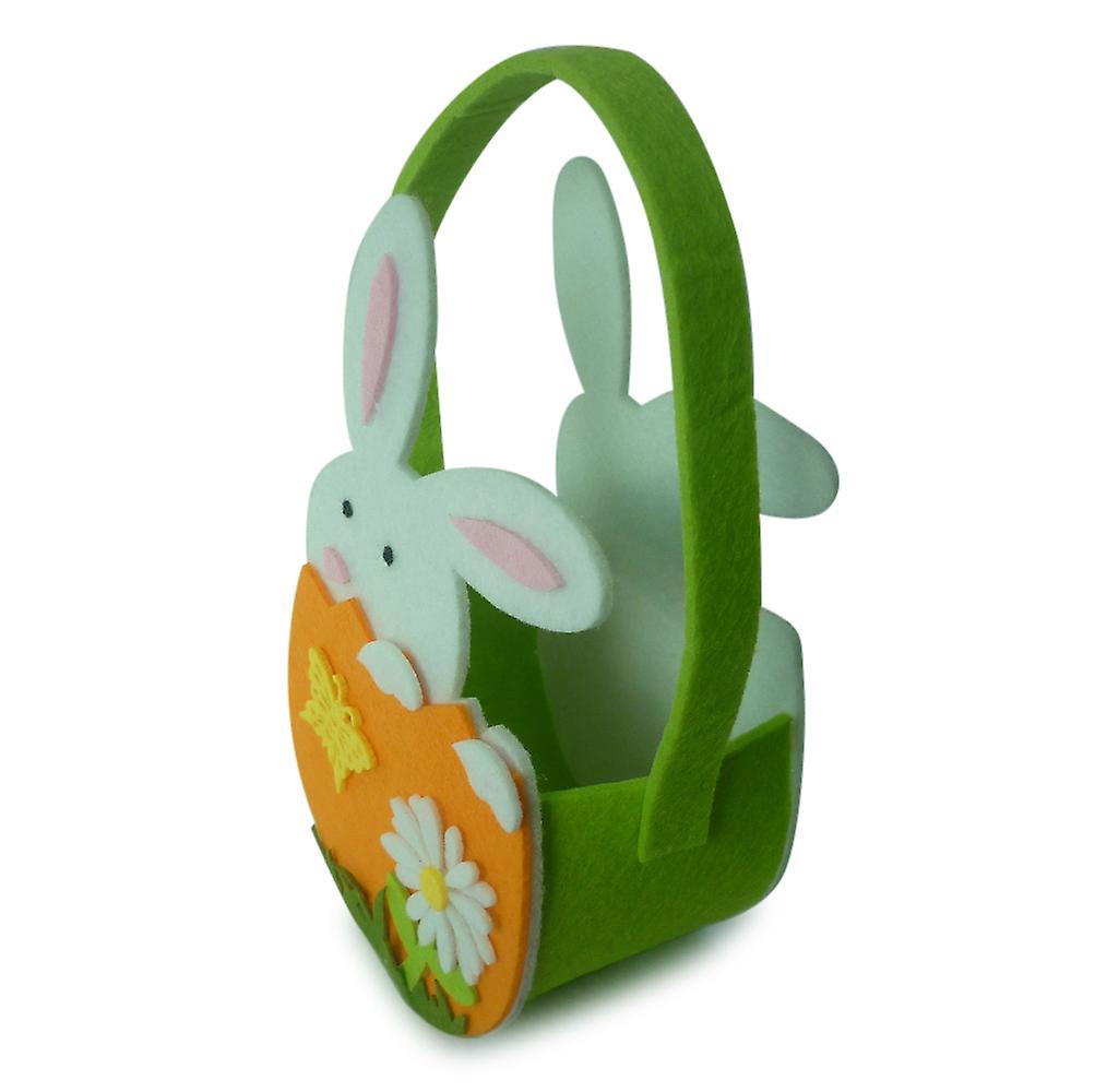Easter Handmade Bunny Candy Bag for Kids with Rabbit and Flower