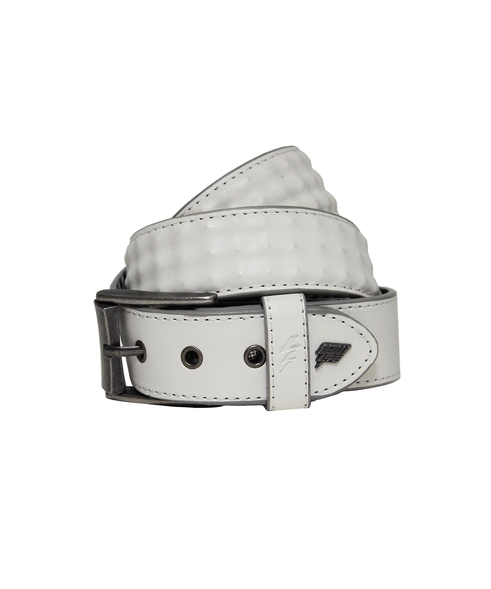 Cover Up Leather Belt in White
