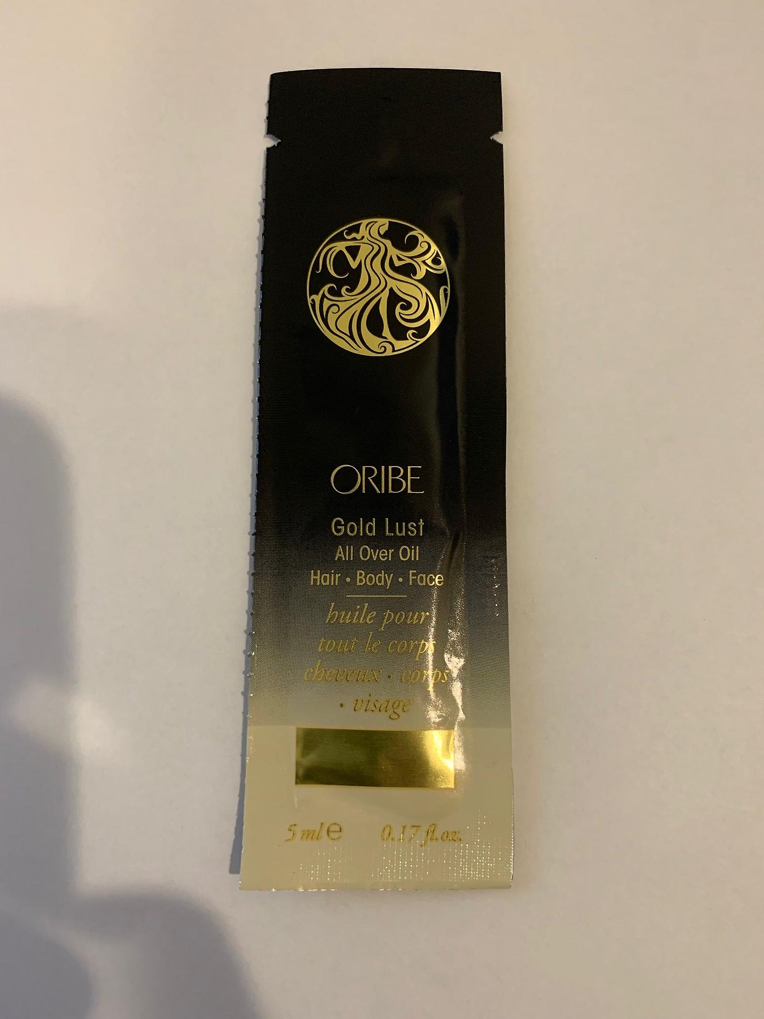 Oribe Gold Lust 全身油头发、身体、面部 0.17 盎司样品