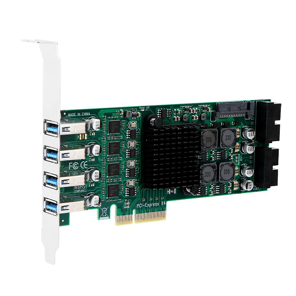 8 porte Adattatore USB 3.0 Super Fast PCI per Express (PCIe) Scheda di espansione per Cam