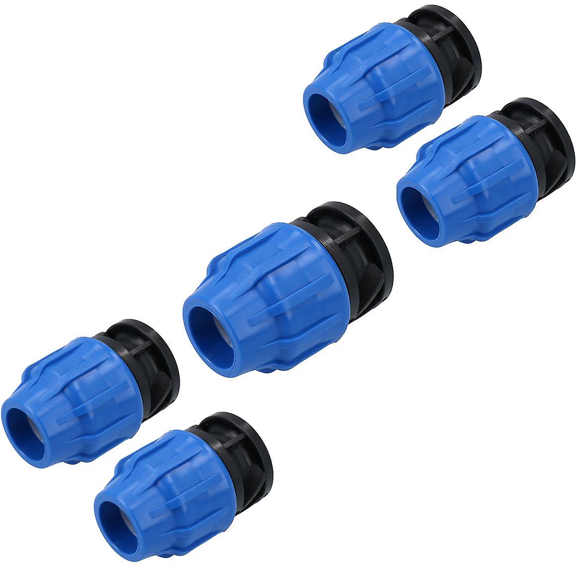 25mm MDPE End Stop Water Pipe Cap Shut-Off Compression Fitting Coupling 5PK