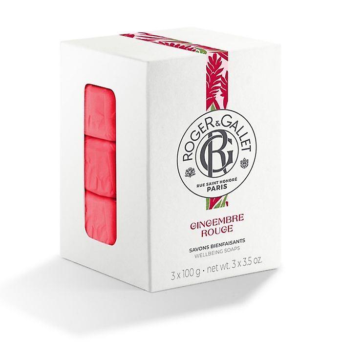 Roger & Gallet Gingembre Rouge Soap 3 x 100g