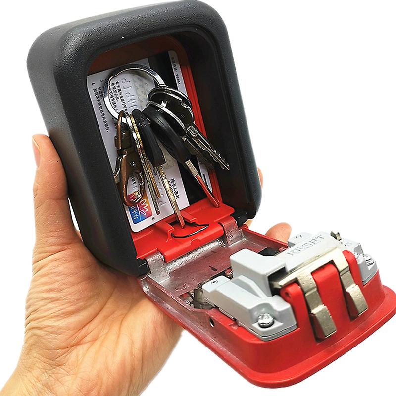 Key Storage Lock Box 4-digit Combination Lock Box Wall Mounted Lock Box