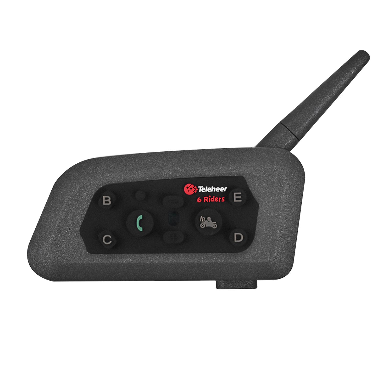 V6 Motorcykelhjälm Bluetooth 5.1 Headset, intercom kommunikationssystem