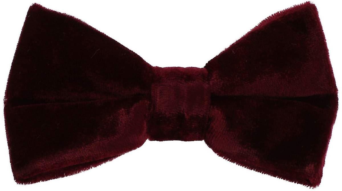 Michelsons of London Velvet Bow Tie - Red