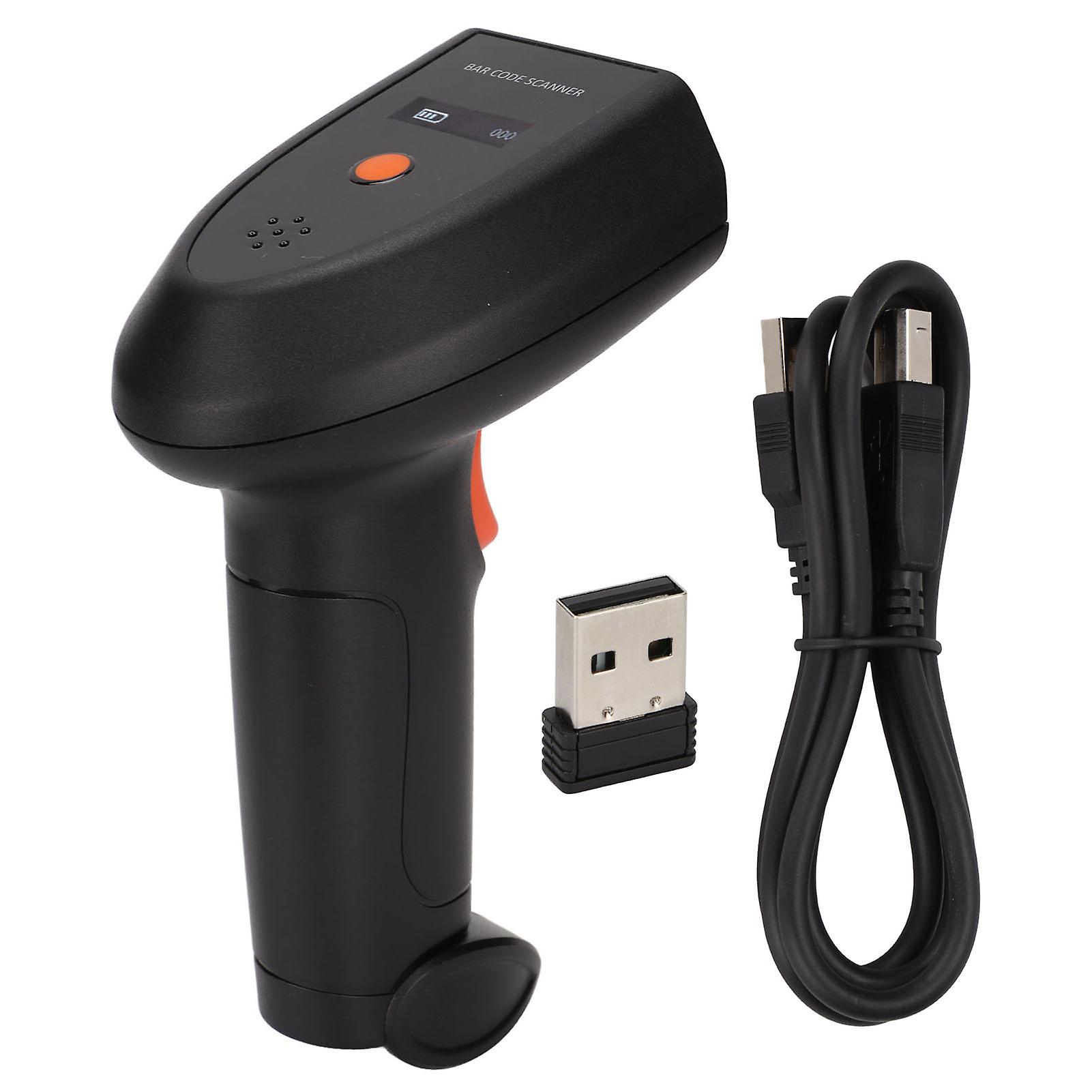 Barcode-Scanner Wireless Intelligent Voice Broadcast Schnelles Lesen Wasserdichter ergonomischer Handheld-QR-Scanner