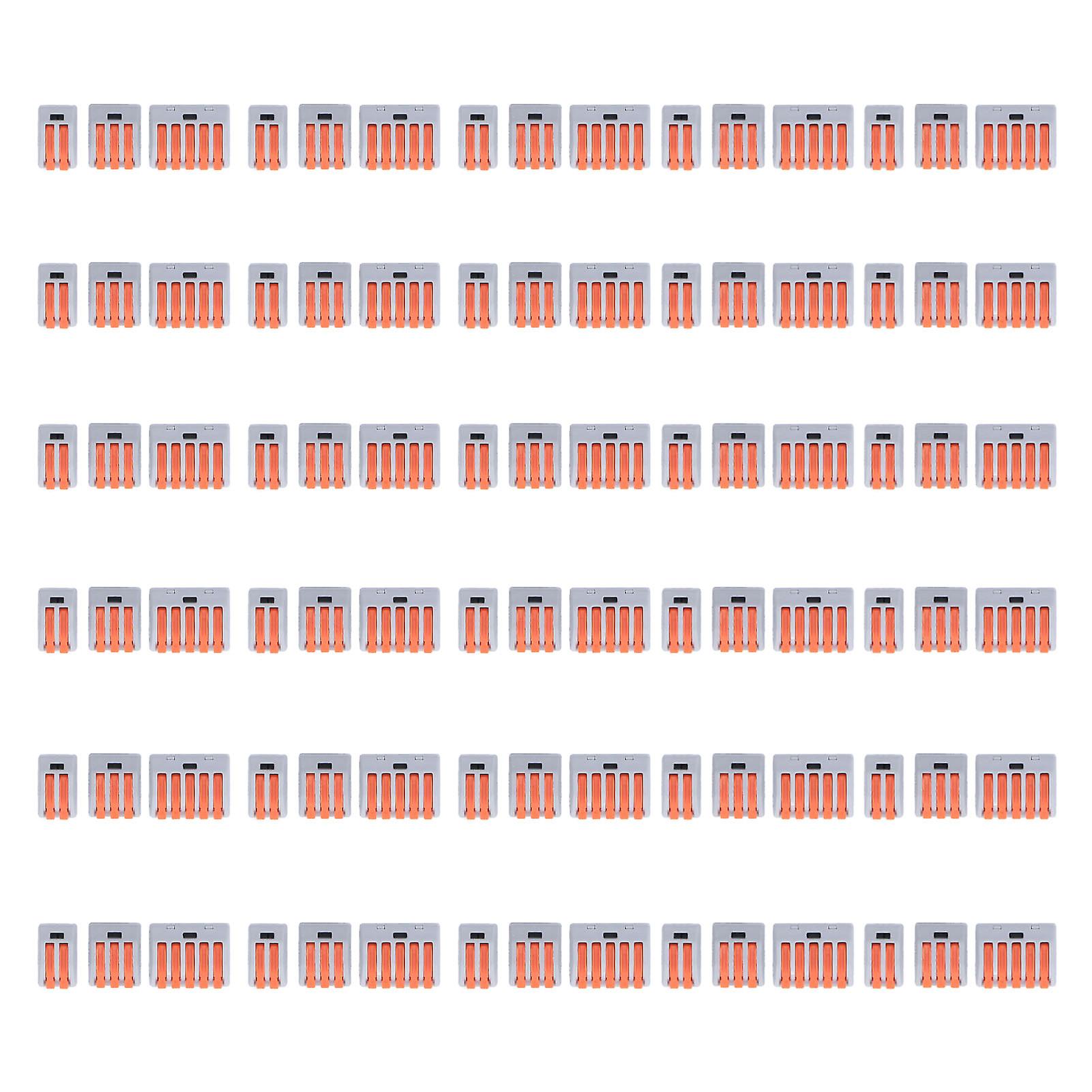 90PCS Compact Wire Conductor Connector Quick Splicing Terminal Block Assortment 250V 32A