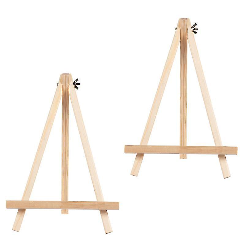 20X14x2cm Toy Drawing Tablets 2pcs Painting Easel Wooden Mini Easel Frame Tripod Display