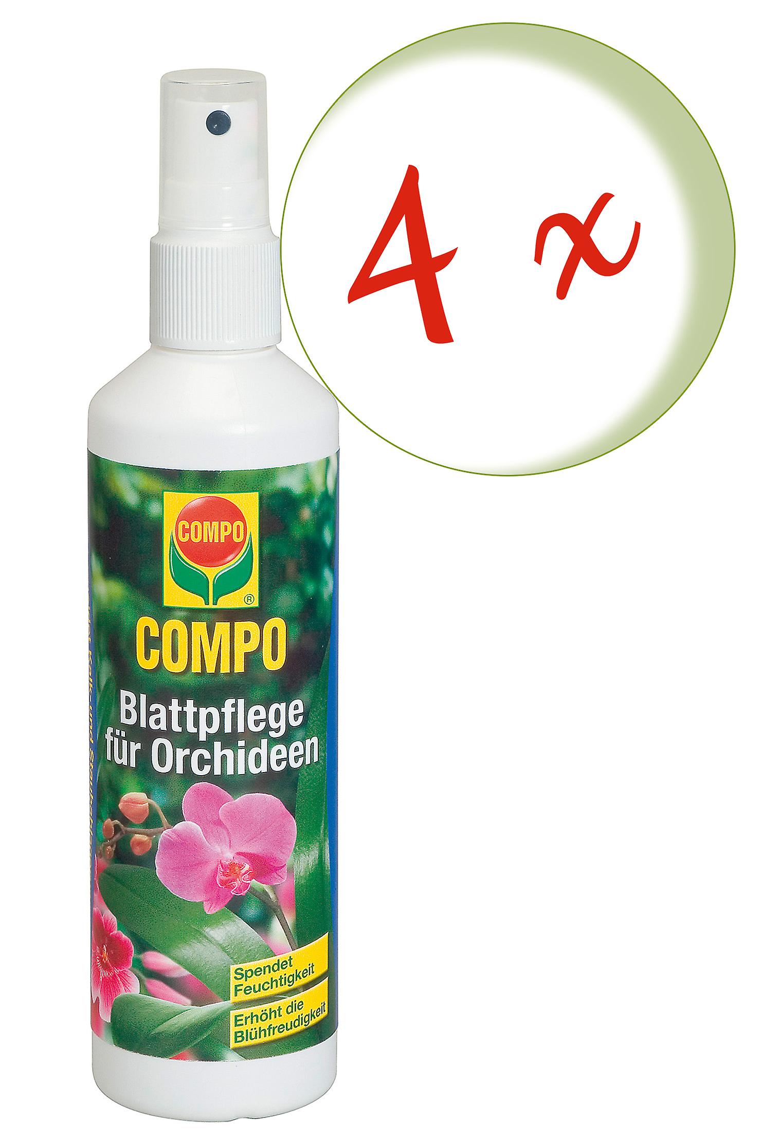 4 x COMPO bladvård för orkidéer, 250 ml