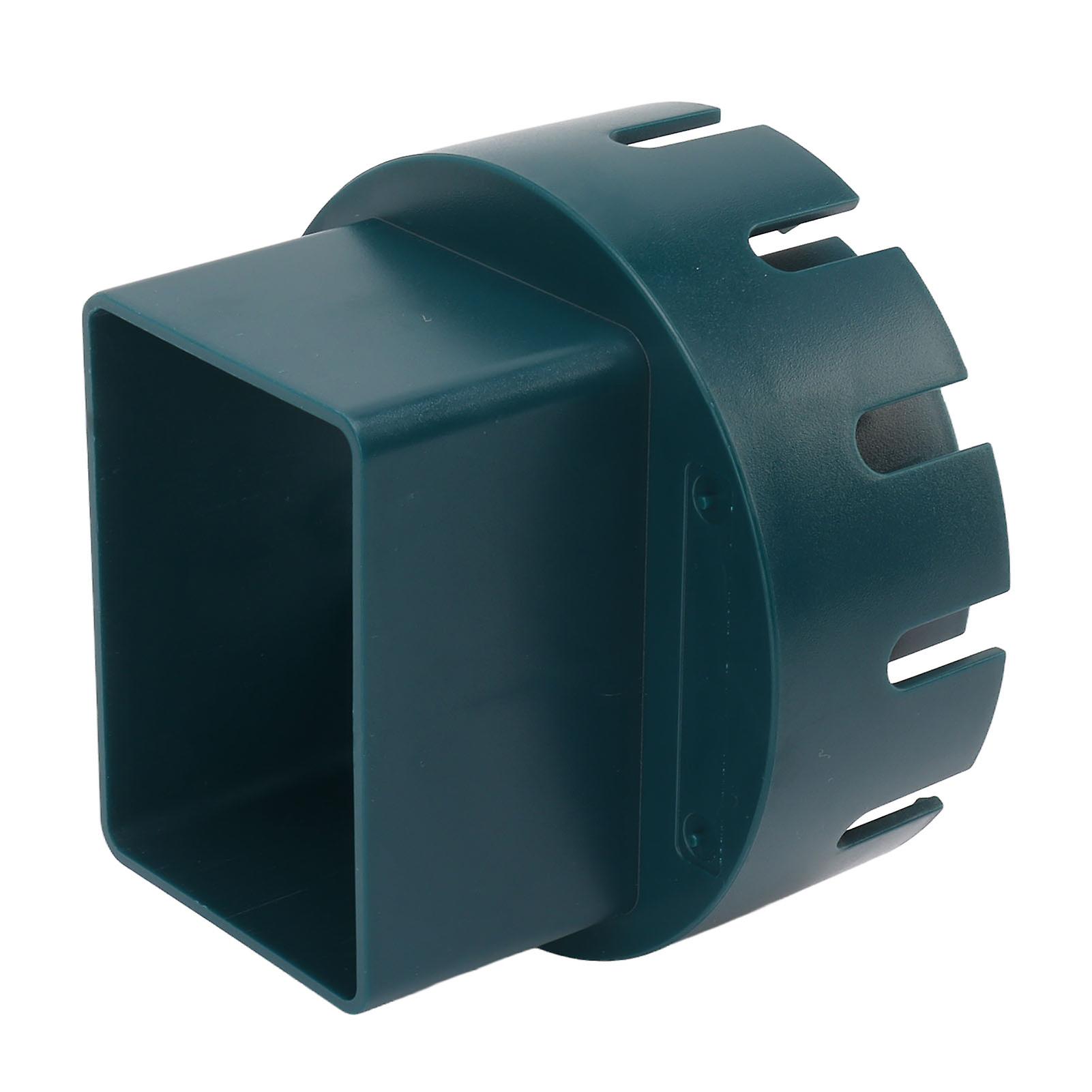 Downspout Connector Downspout Adapter Plastic Drain Adapter Replacement Downpipe Converter Connector with Screws Green L 3x4in