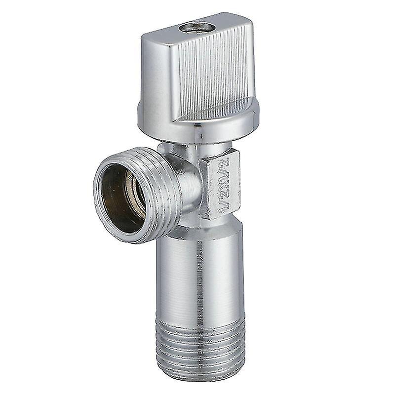 Absperrventil mit Griff, Eckventil 1/2", 1 Pack, silbern.