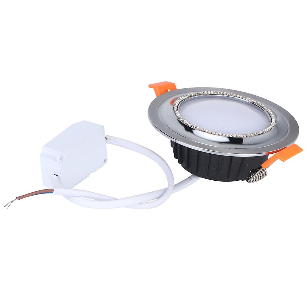 LED Smart Multi-color Ceiling Light Downlight Wifi Control Lighting 7W AC 85-265V (silver)