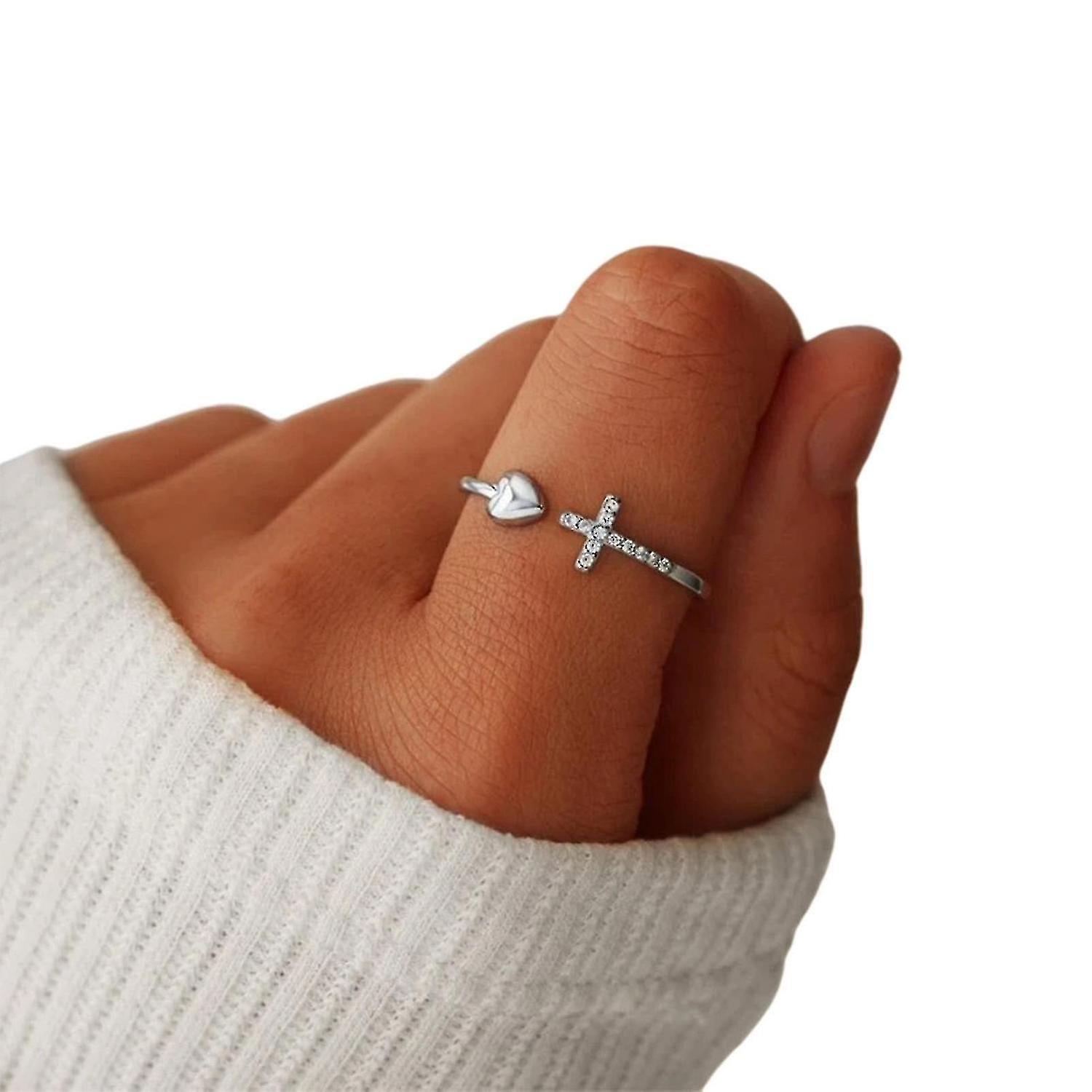 To My Daughter I Believe In You Ring Alloy Ring Adjustable Open Rings For Fine Jewelry