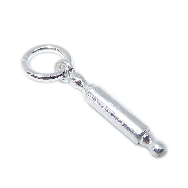 Tiny Rolling Pin Sterling Silver Charm .925 X 1 Chef & Baking Charms