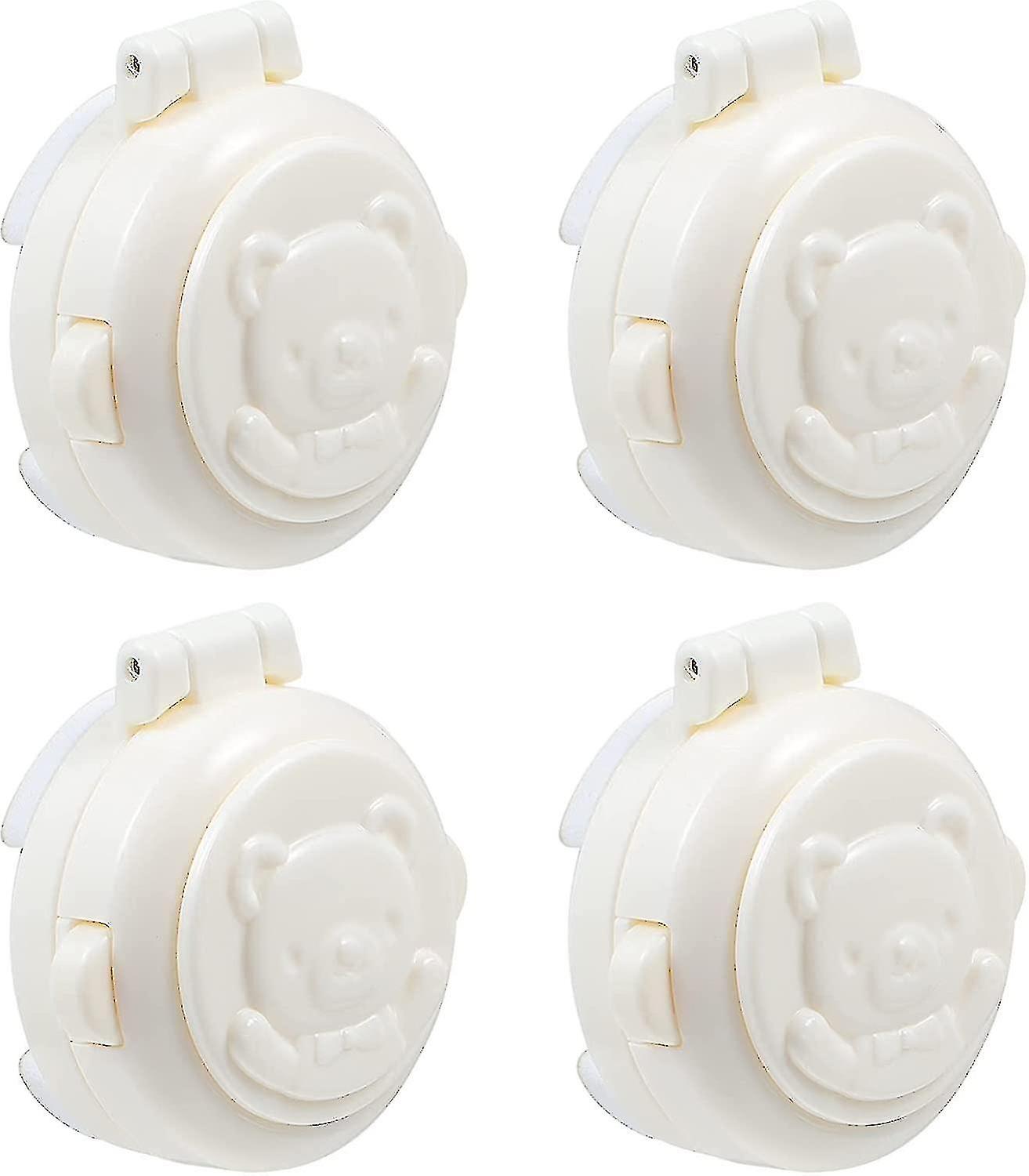 4pcsチャイルドセーフティロック洗濯機ボタンカバーベビープルーフ安全ロック