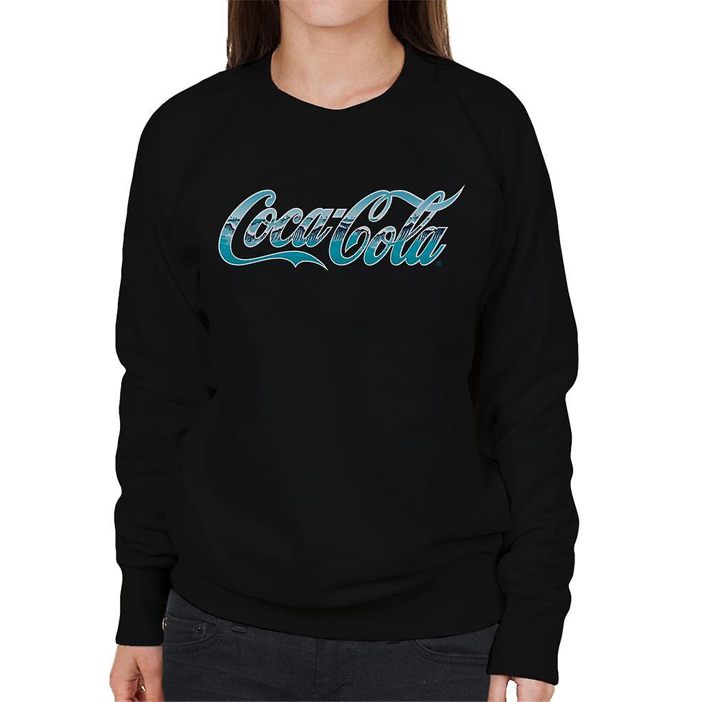 Coca Cola Surf Infill Logo Women's Sweatshirt