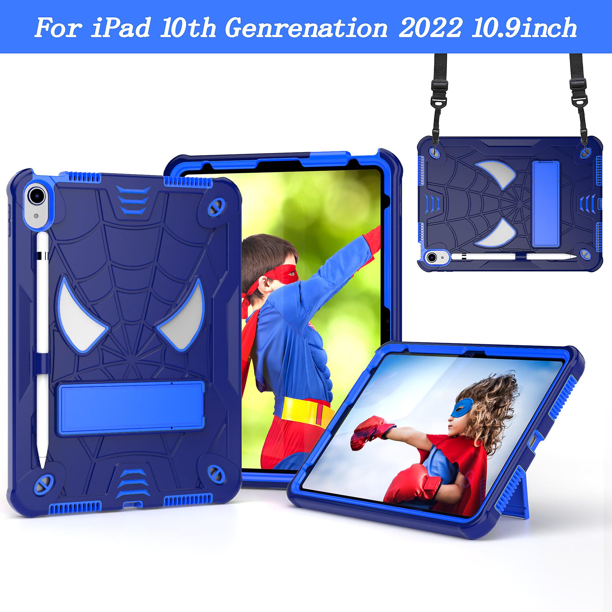 For iPad 10.9 inch Case 2022 Release with Shoulder Strap and Kickstand