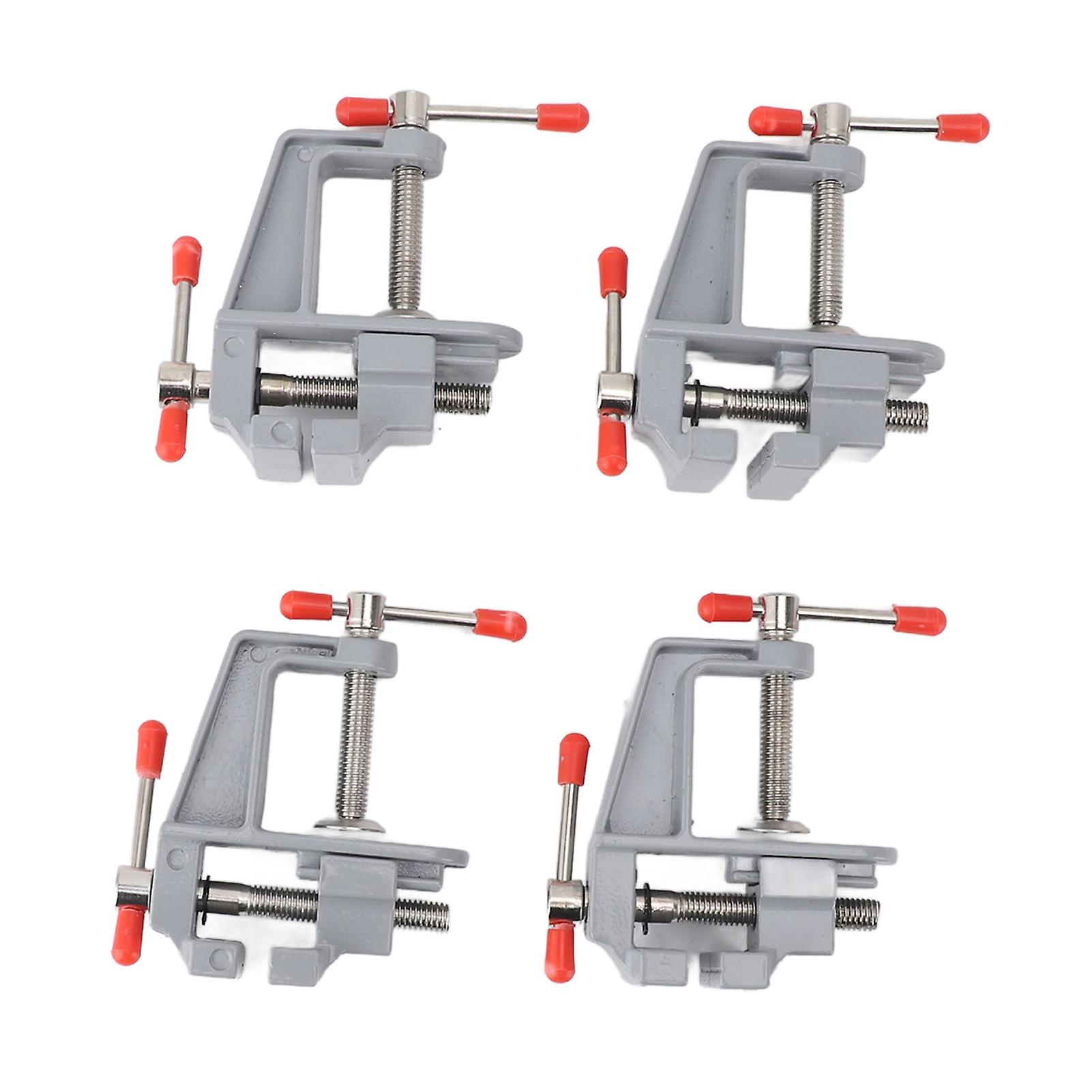 4PCS Portable Mini Table Clamp Aluminum Alloy Mini Bench Vice Clamp for Handcraft DIY