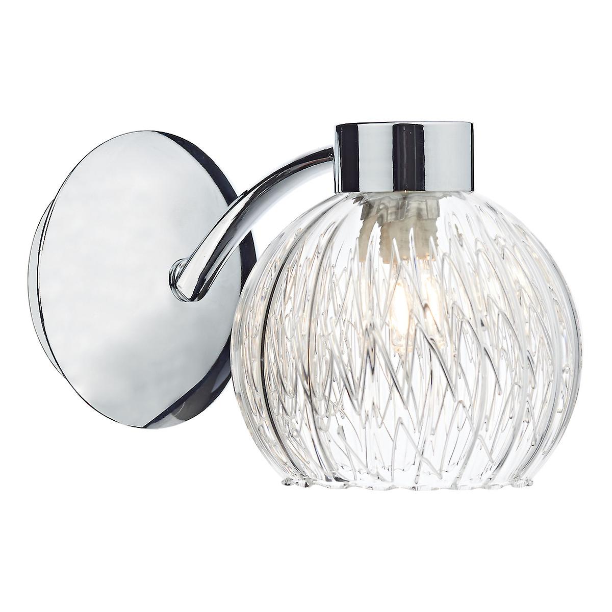 Yasmin Single Wall Light Polished Chrome