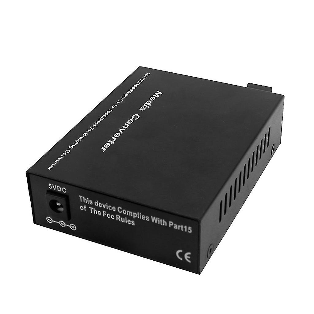 20km Black Fast Ethernet Fiber Media Converter Sc/ For Fc Optical Transceiver