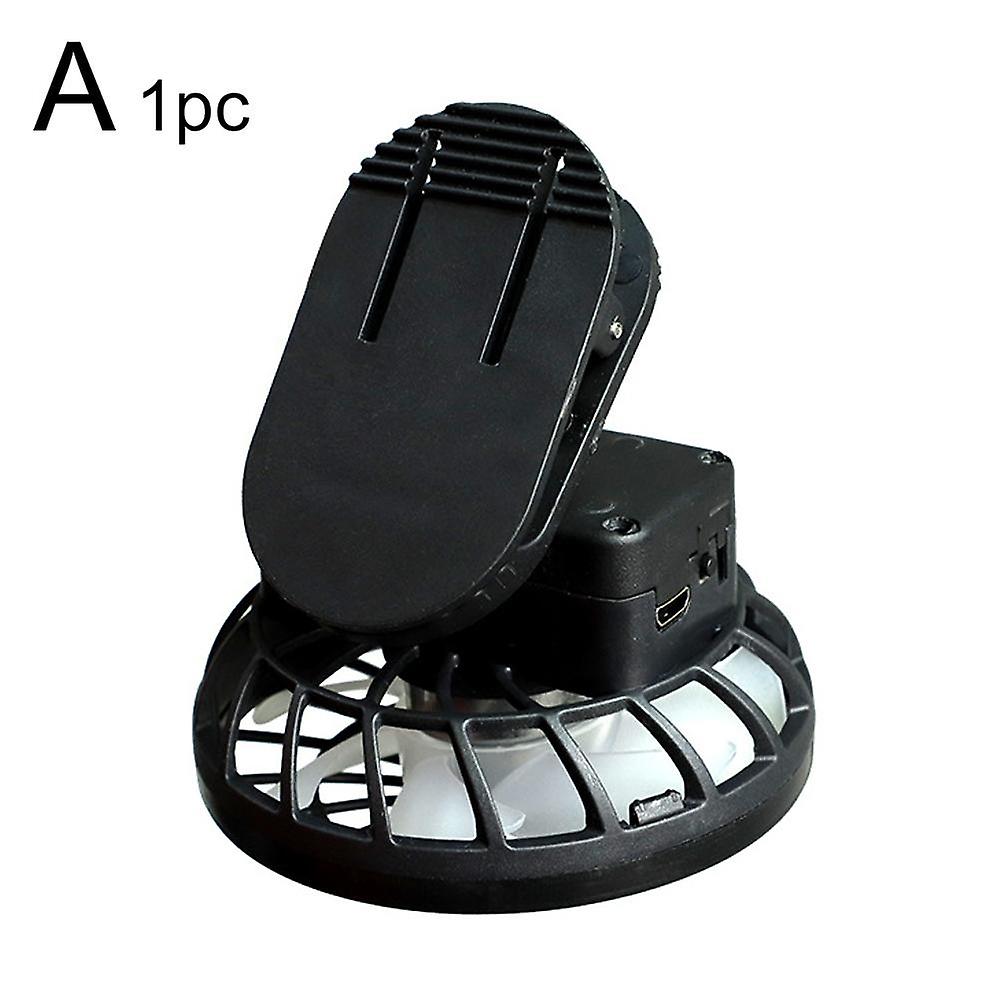 Portable Rechargeable USB Clip-On Mini Fan for Desk and Hat Cooling