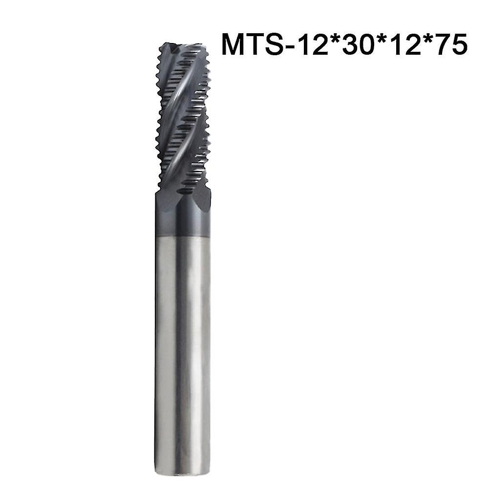 1pc Roughing Milling Cutter Drill Bit Solid Carbide W/ 4 Teeth Altin Coating For Cnc Milling Machine