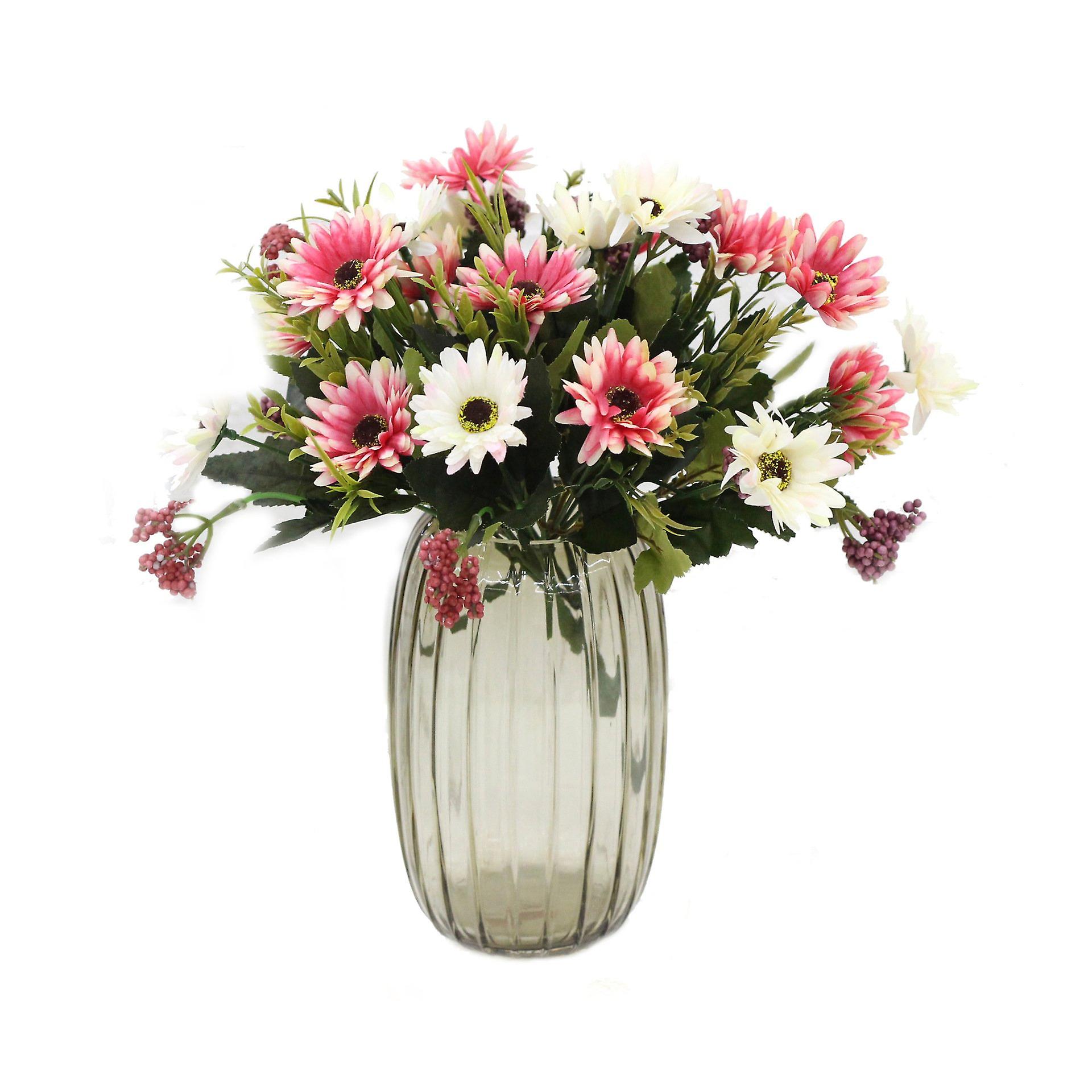 5st konstgjord blomma krysantemum solros torkad blomma falsk blomma gåva för kvinnor