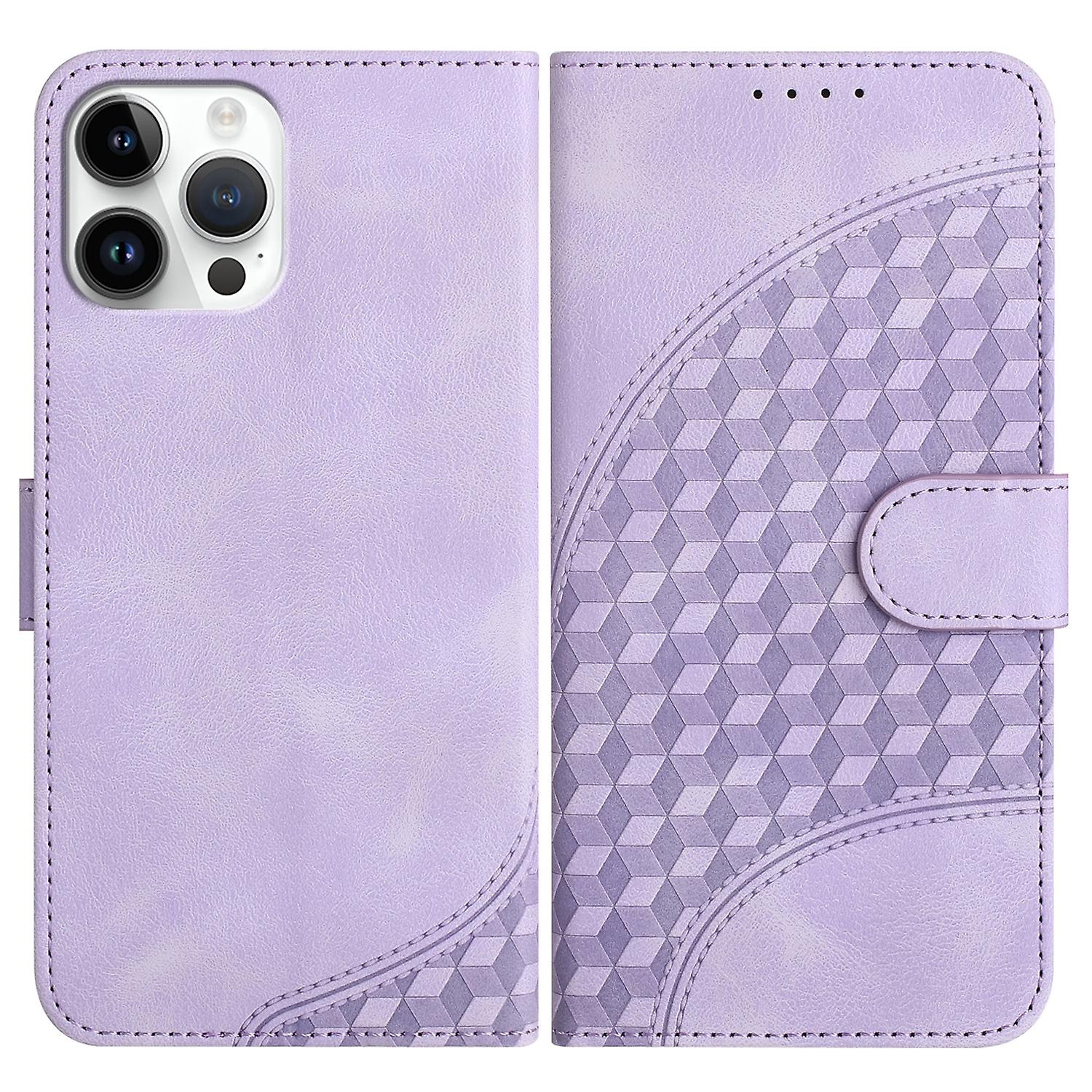 For iPhone 12 Pro Max Elephant Head Embossed Phone Leather Case with Lanyard