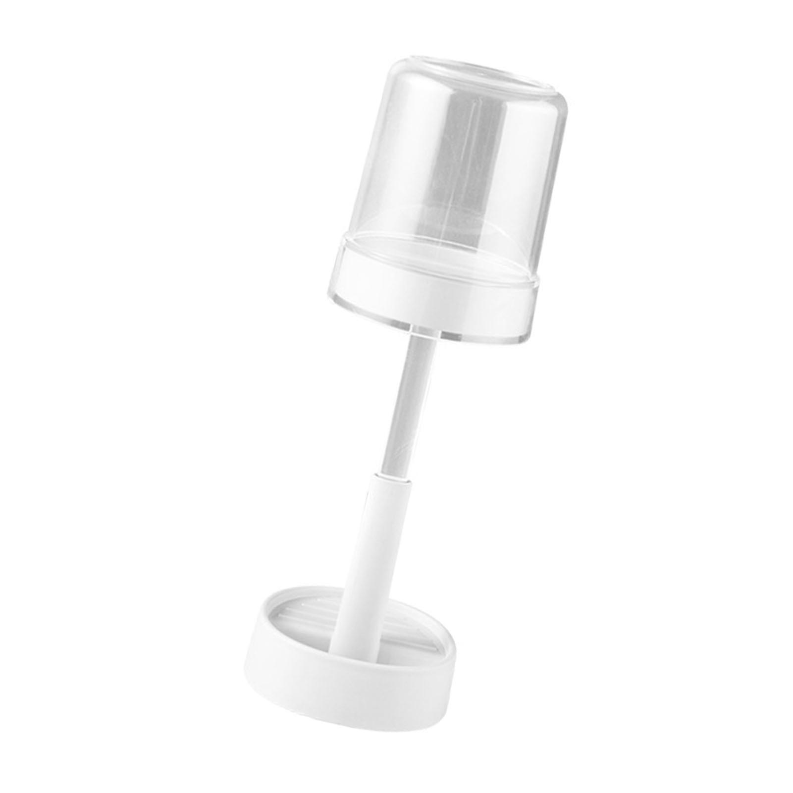 Adjustable Height White Toothbrush Holder for Bathroom Dorms 160g