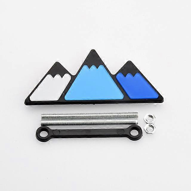 Car Tri Color Grill Acrylic Badge Accessories Tri-color 3 Grille Badge Emblem For Toyota Tacoma TRD 4Runner Tundra 2018 2019