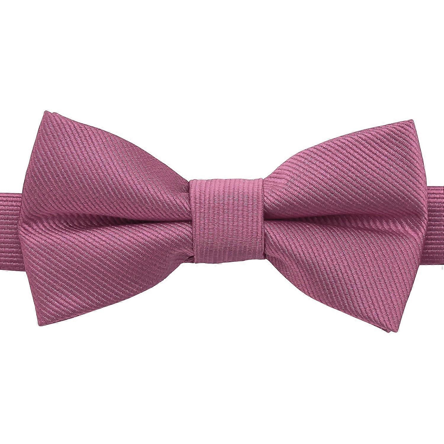 Grape Plain Twill Pre-Tied Bow Tie for Boys