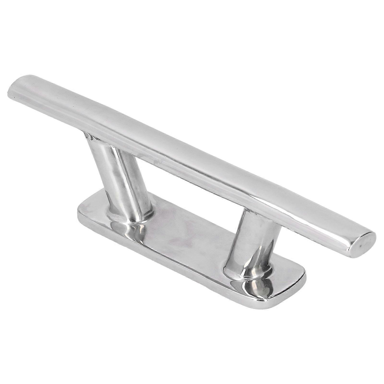 200mm/8인치 스테인레스 스틸 계류 클리트 타원형 튜브 유형 보트 요트 RV용 도크 데크 로프