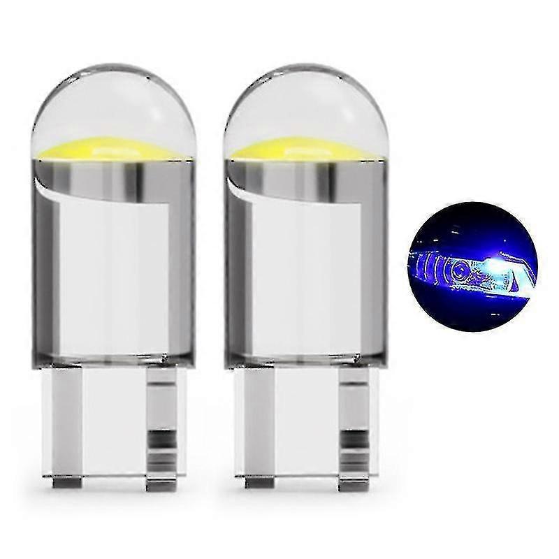 2x T10 Ultra Cob Led Bulbs W5w Canbus Lamp Plate Bulb