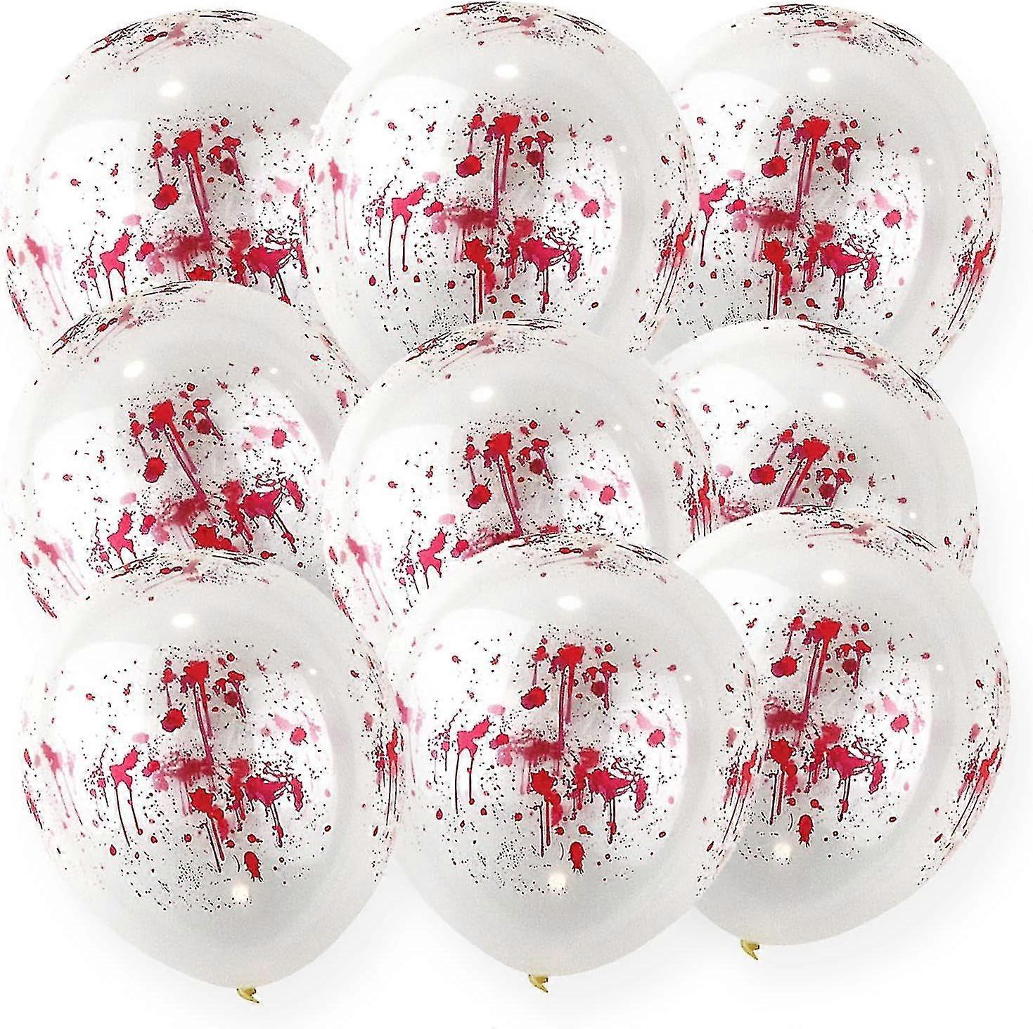 Blood Effect Halloween Balloons Pack - Spooky Party Decor_Feb