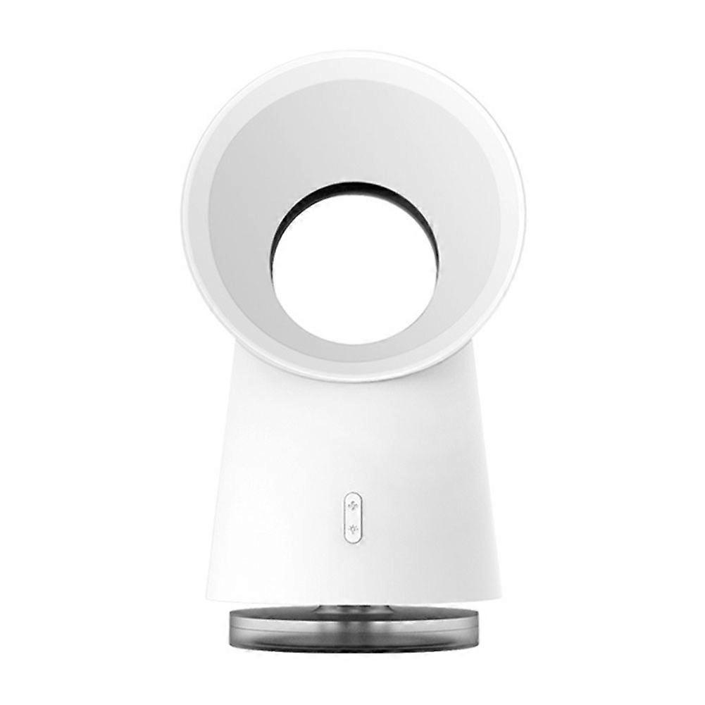 Bladeless Fan 3 In 1 Desktop Cooling Fan Humidifier LED Light Function USB Mist Fan for Home Office