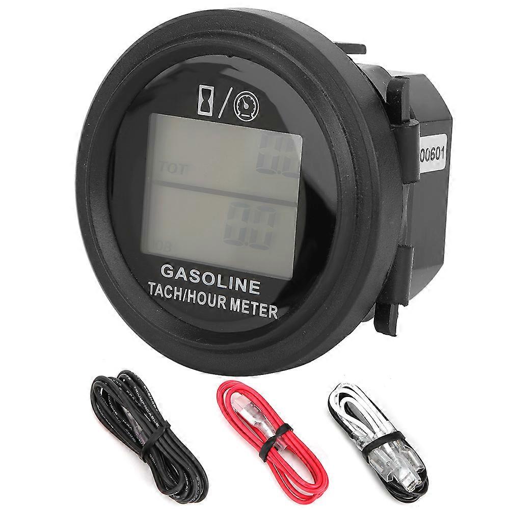 2/4 Stroke Gasoline Engine Tachometer LCD Backlight Display Accessory for Motorcycle ATV Snowmobile