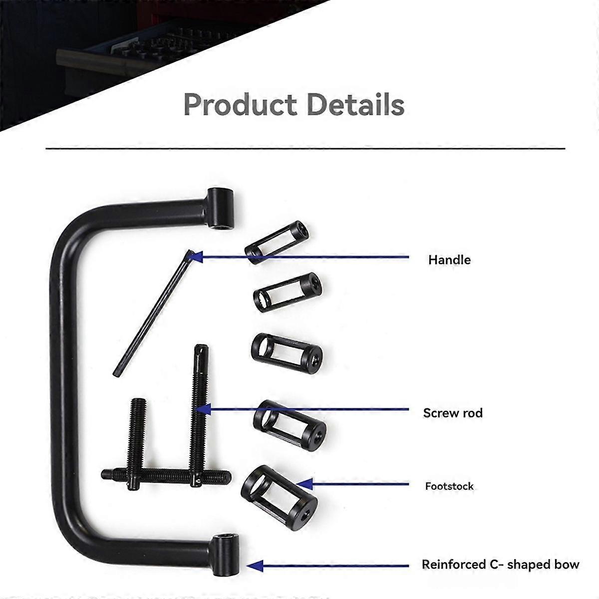 Valve Spring Removal Tool Valve Spring Removal Tool C Clamp Service Kit for ATV, Car, Motorcycle, Small Engine Red