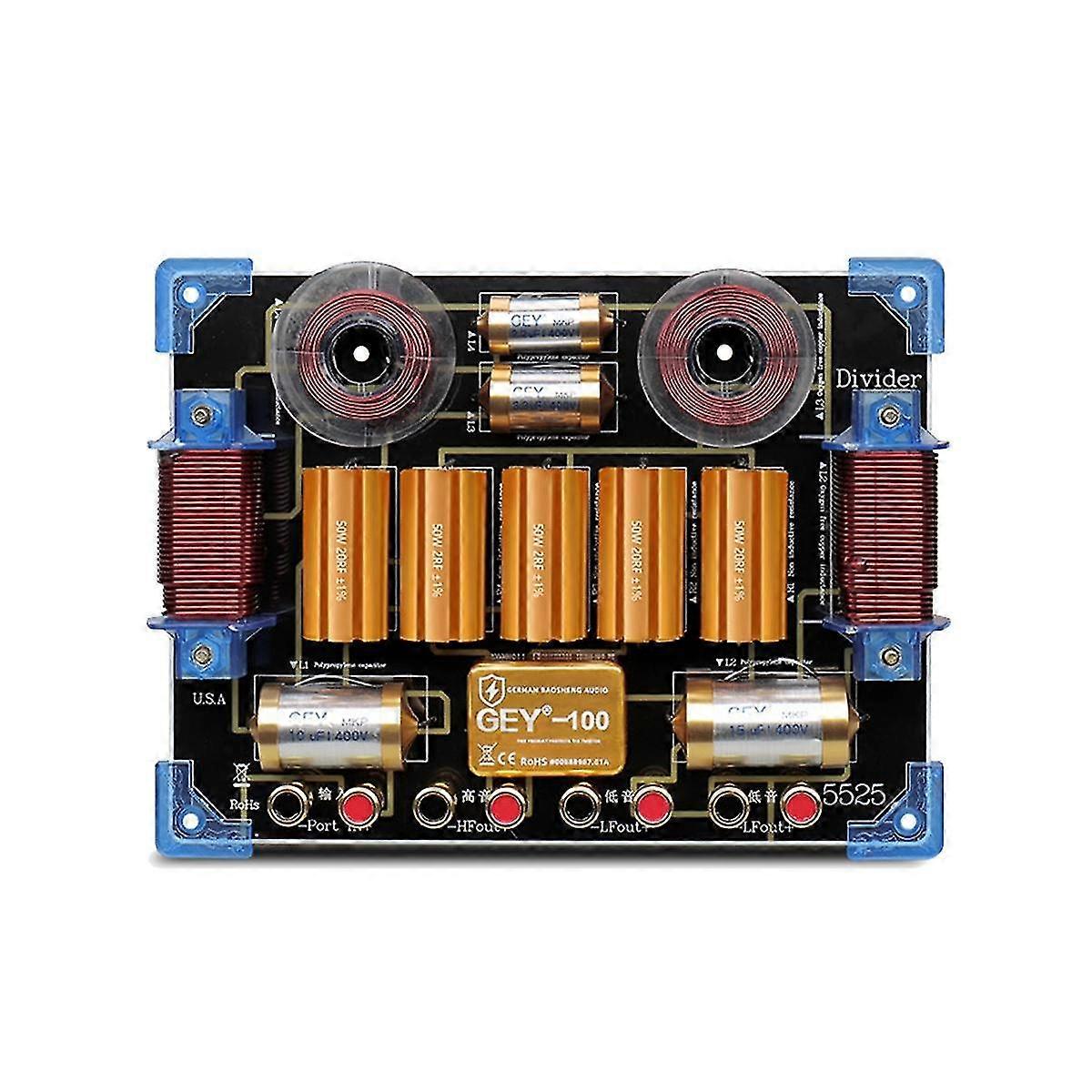 2000w Audio Frequency Divider Two Way Speaker Crossover 15 18inch Stage Performance High Power Freq