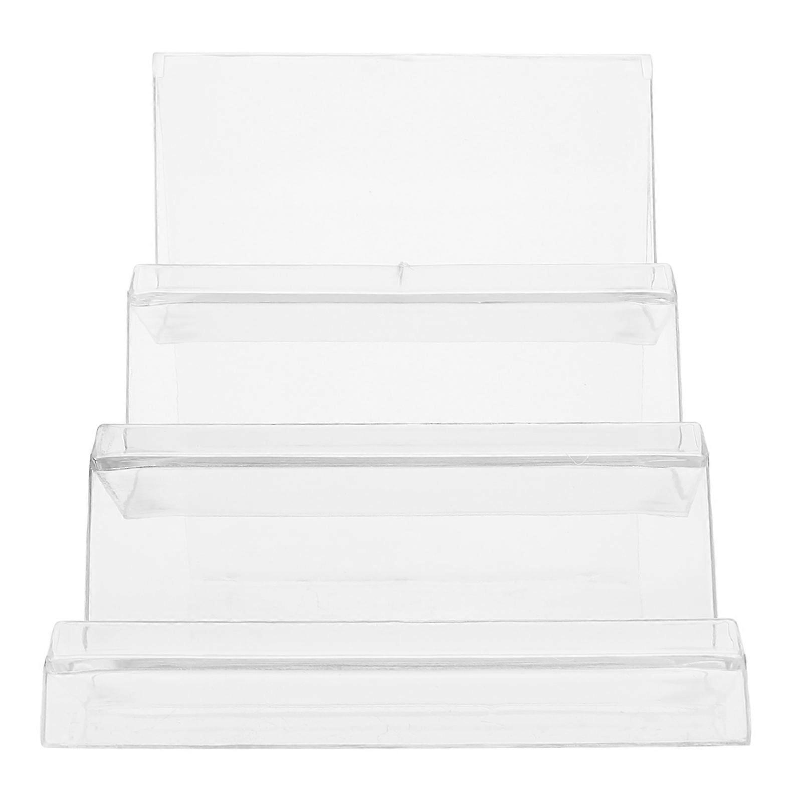 Acrylic Desktop Storage Rack Wallet Display Stand Holder Purse Handbag Organizer Display Rack (Three Layer)