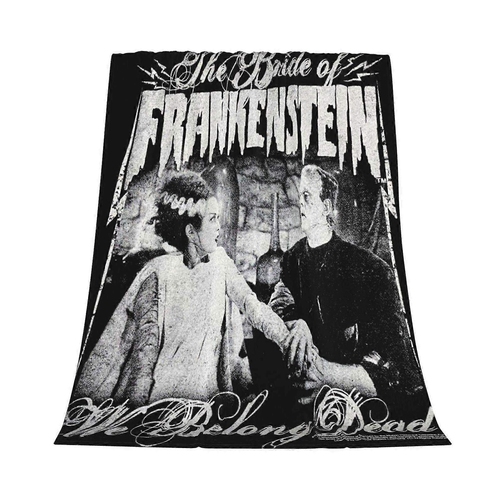 Flanelowy koc Frankenstein do wystroju sypialni i pościeli -CT791