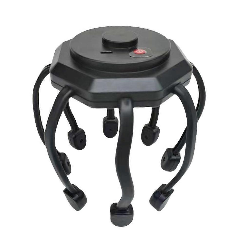 Multifunctional Octopus Head Massager with Built-in Vibrations for Stress Relief