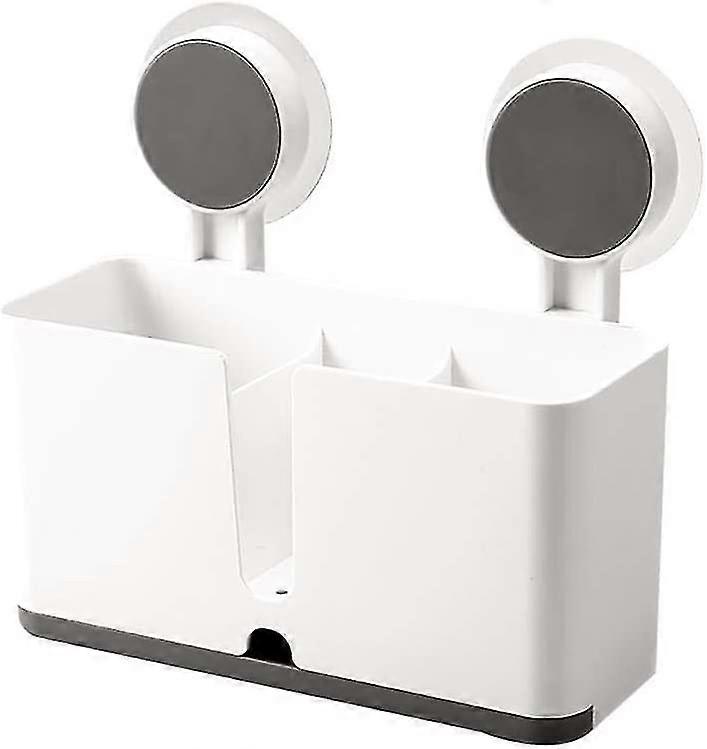 Kitchen Counter Sink Area Organizer With 2 Suction Cups