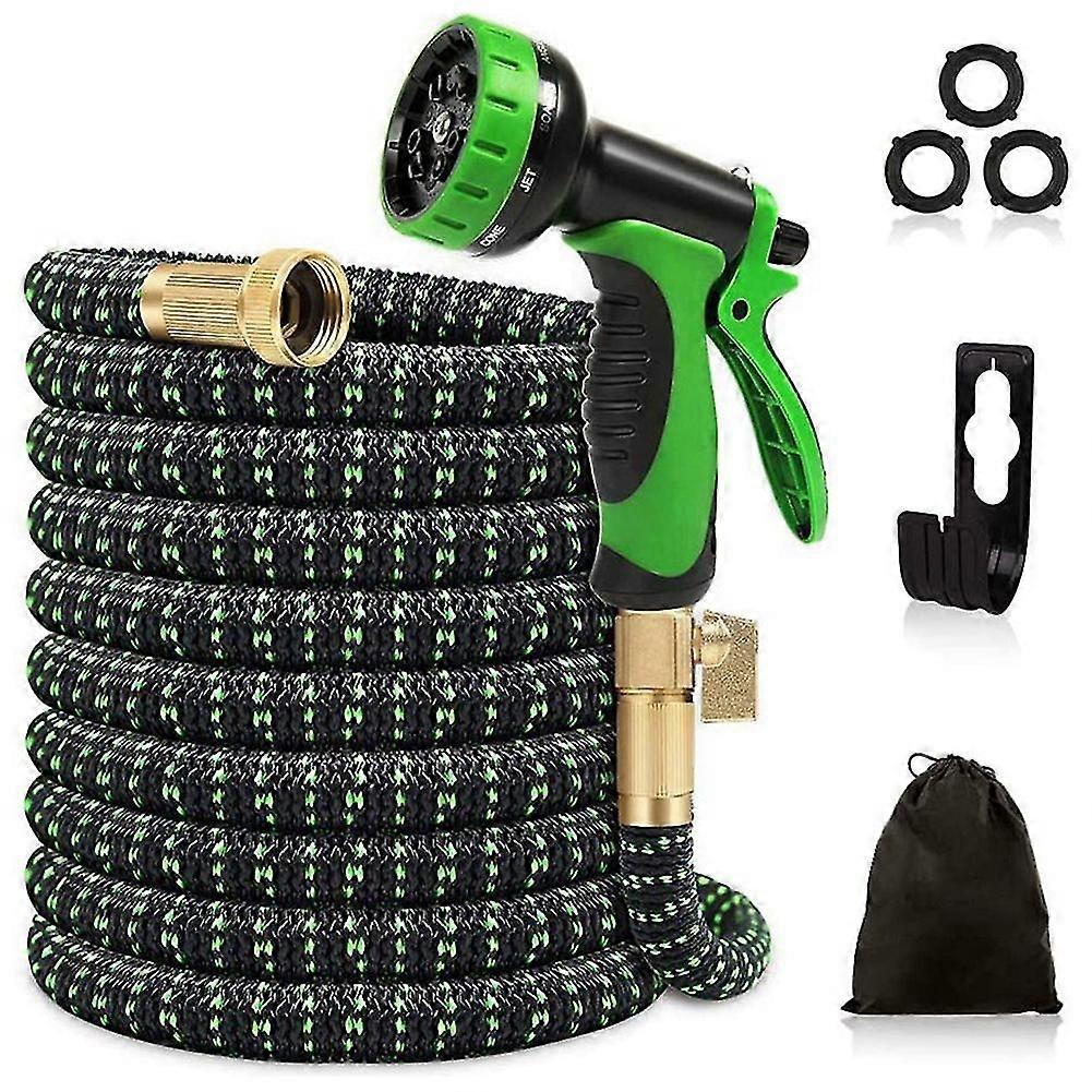 expandable garden hose 50ft with 9 functional nozzles -eu interface