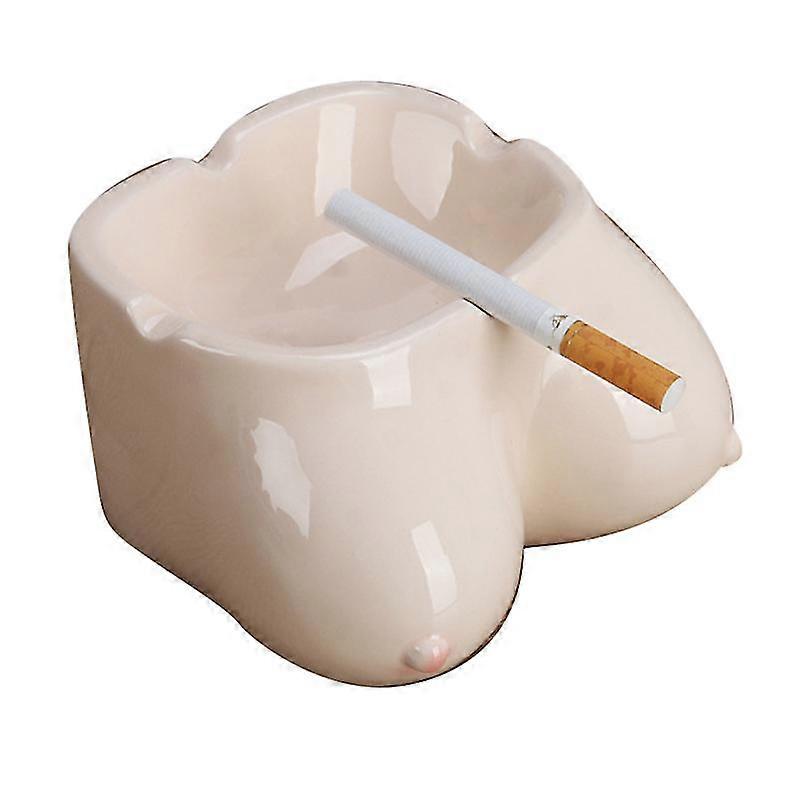 creative ceramic ashtray unique shaped cigarette ashtray adorable ash tray desktop adornment for home office (third pattern)