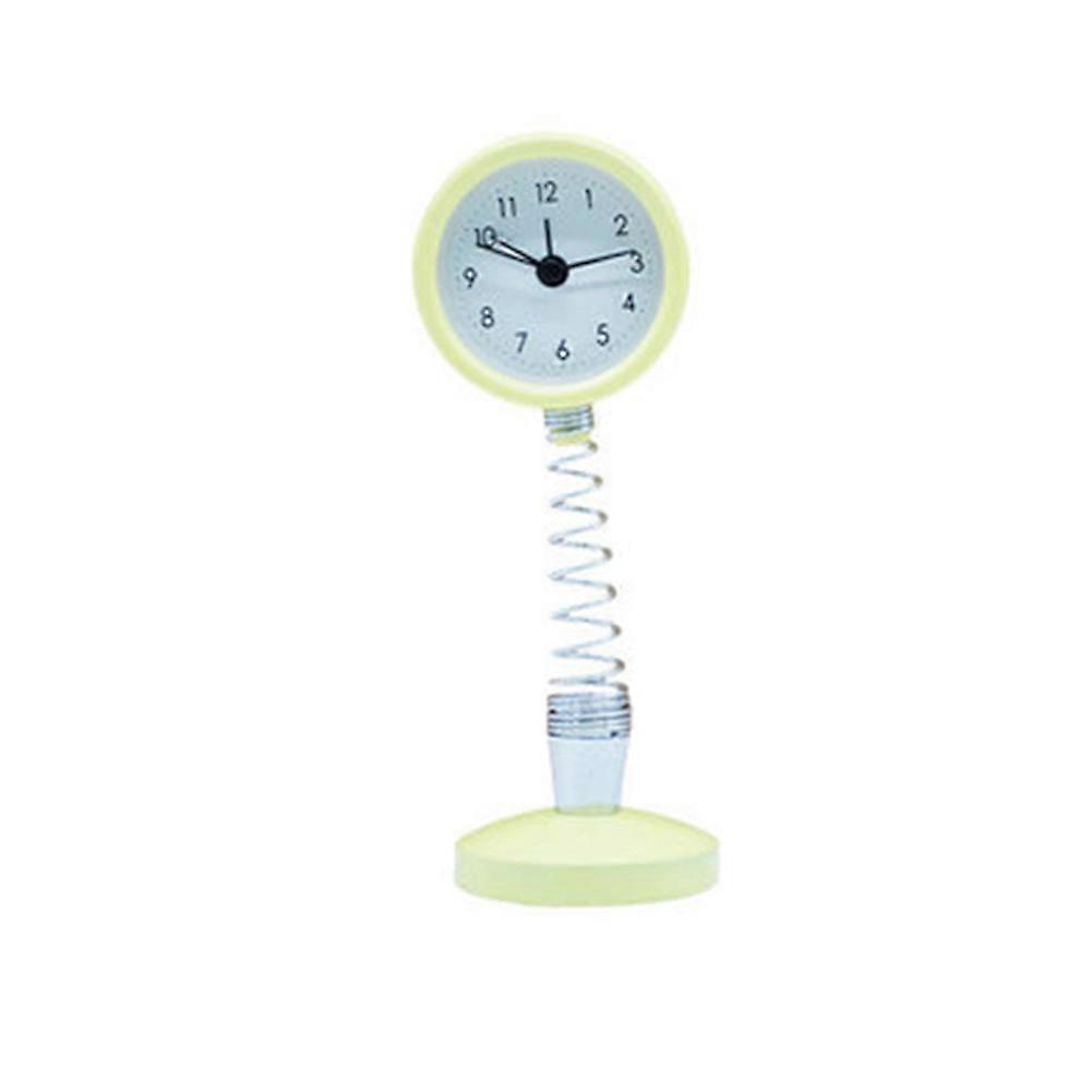 Alarm Clock Round Spring Desk Alarm Clock Silent No Ticking Battery Operated