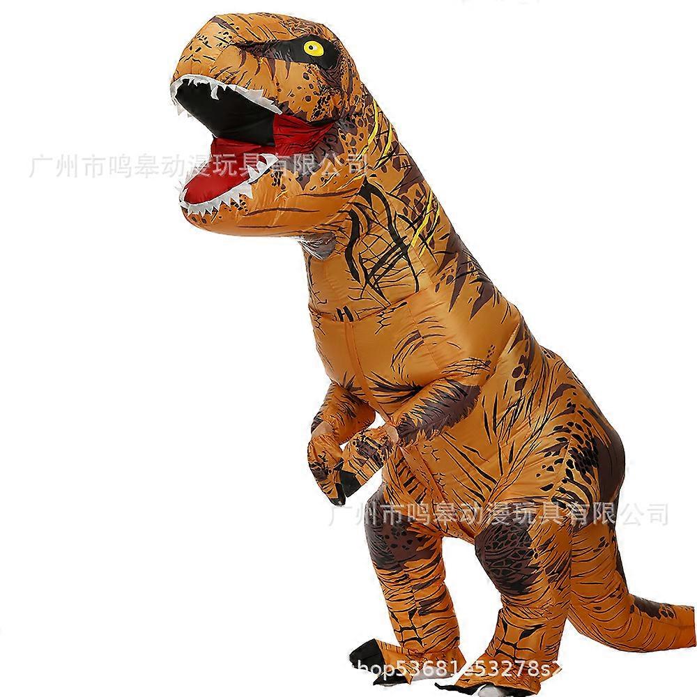 Tyrannosaurus Inflated Costume for Halloween Comfortable Theme Party Dress-Up Suit for Women Men Kids