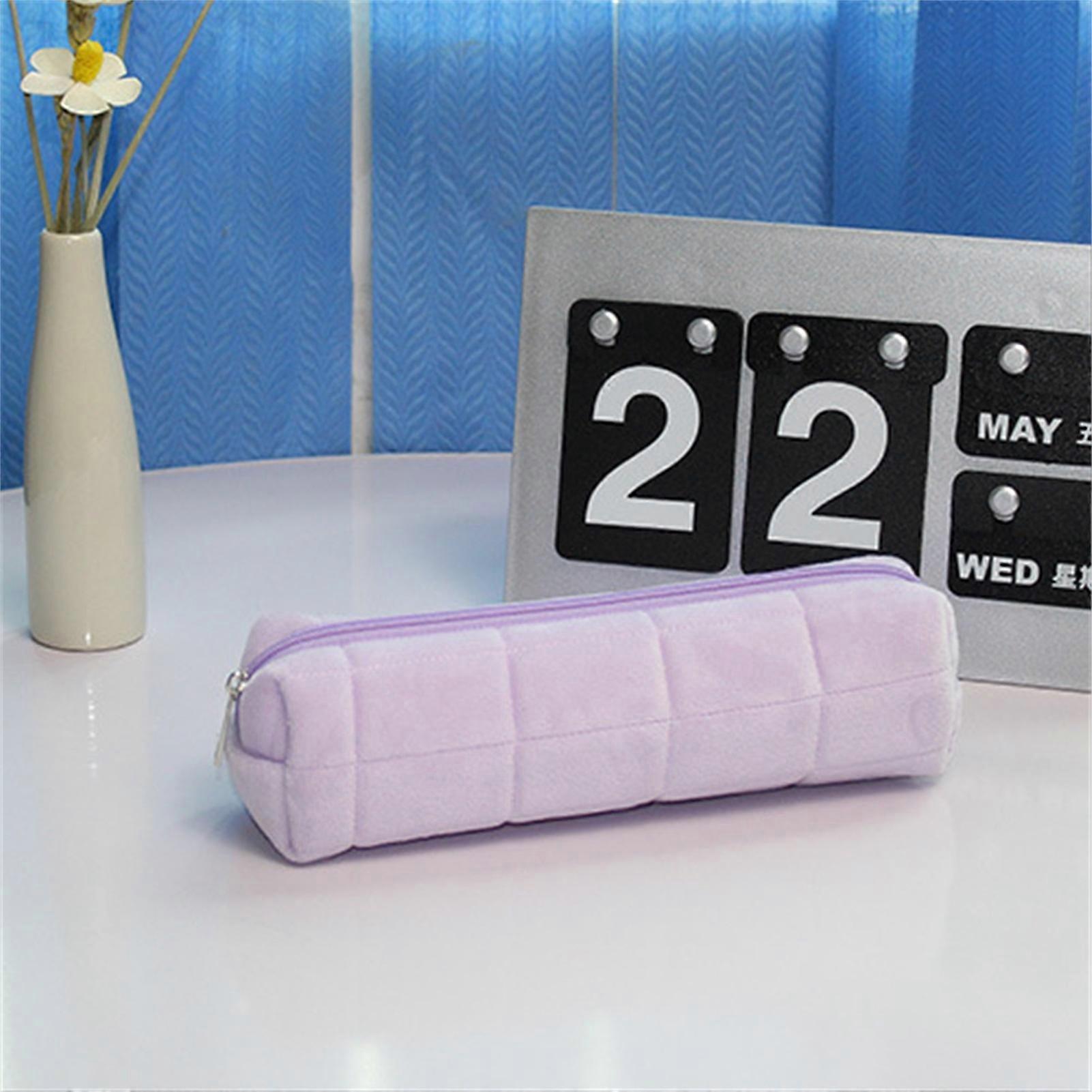 Pencil Pen Case Organizer Zippered Stationery Carry Pouch for ID Card Coins Crafts